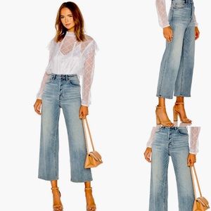 Free People Wales Wide Leg Jean in Blue